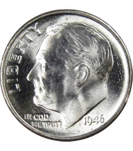 1947 Roosevelt Dime BU Uncirculated Mint State 90% Silver 10c US